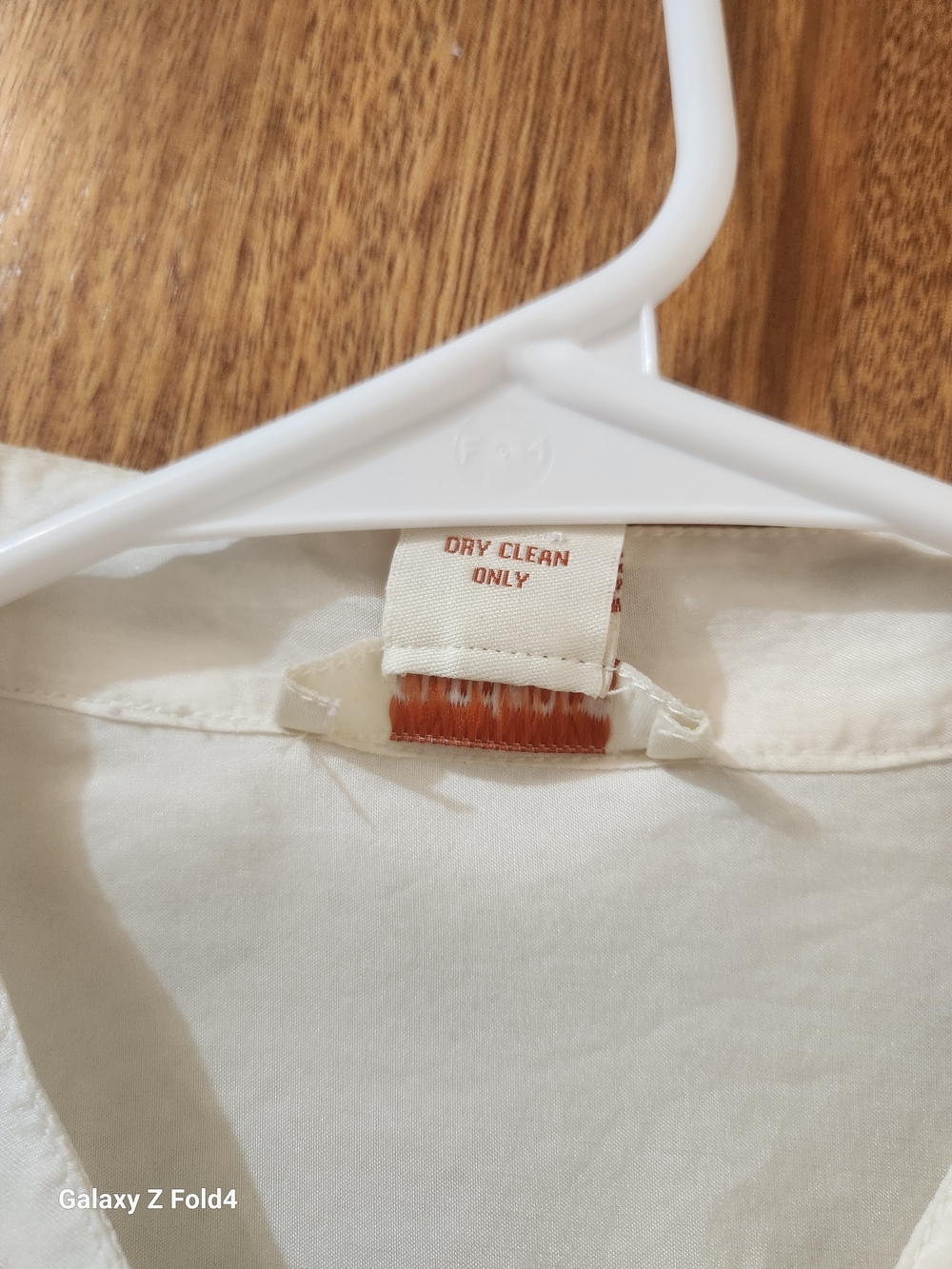 Sundance Ivory Beaded Pintuck Button-Down Blouse Sz12 - Picture 9 of 15